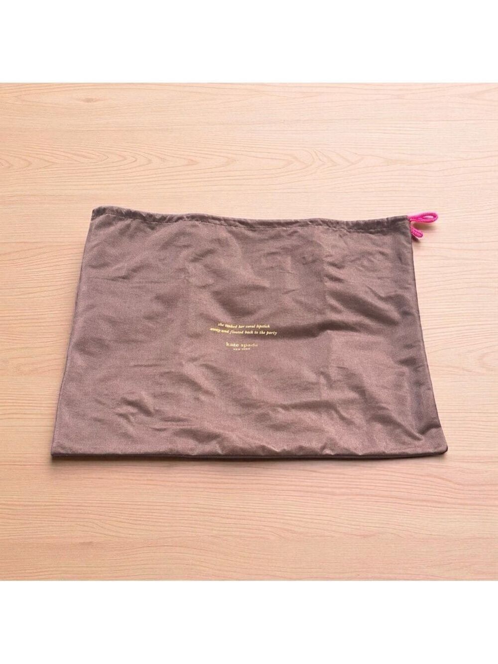 Kate Spade Brown Drawstring 17” x 19” Dustbag